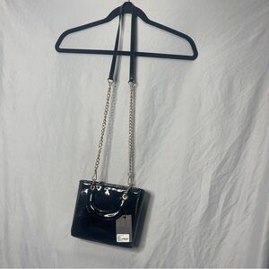 Forever 21 Black Crossbody Bag with Gold Chain